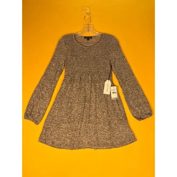 knee length dresses for ladies Trendy, Chic Women's Clothing Boutique Promesa Cable Knit Mini Dress for Women, Oatmeal, 60% Cotton, 40% Acrylic Lane 201